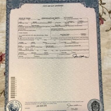 Fake Birth Certificate