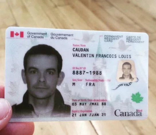 Canadian Residence Permit card