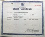 Death Certificate