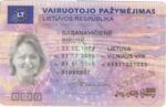 Lithuania Driving Licence Lithuanian