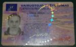 Lithuania Driving Licence Lithuanian