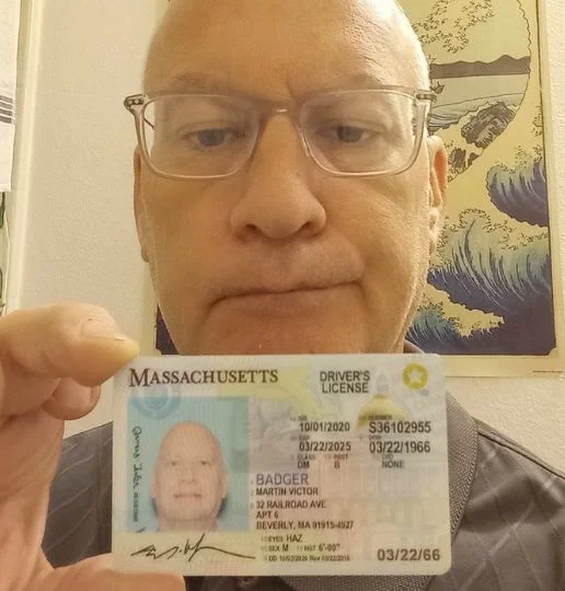 Massachusetts ID and selfie